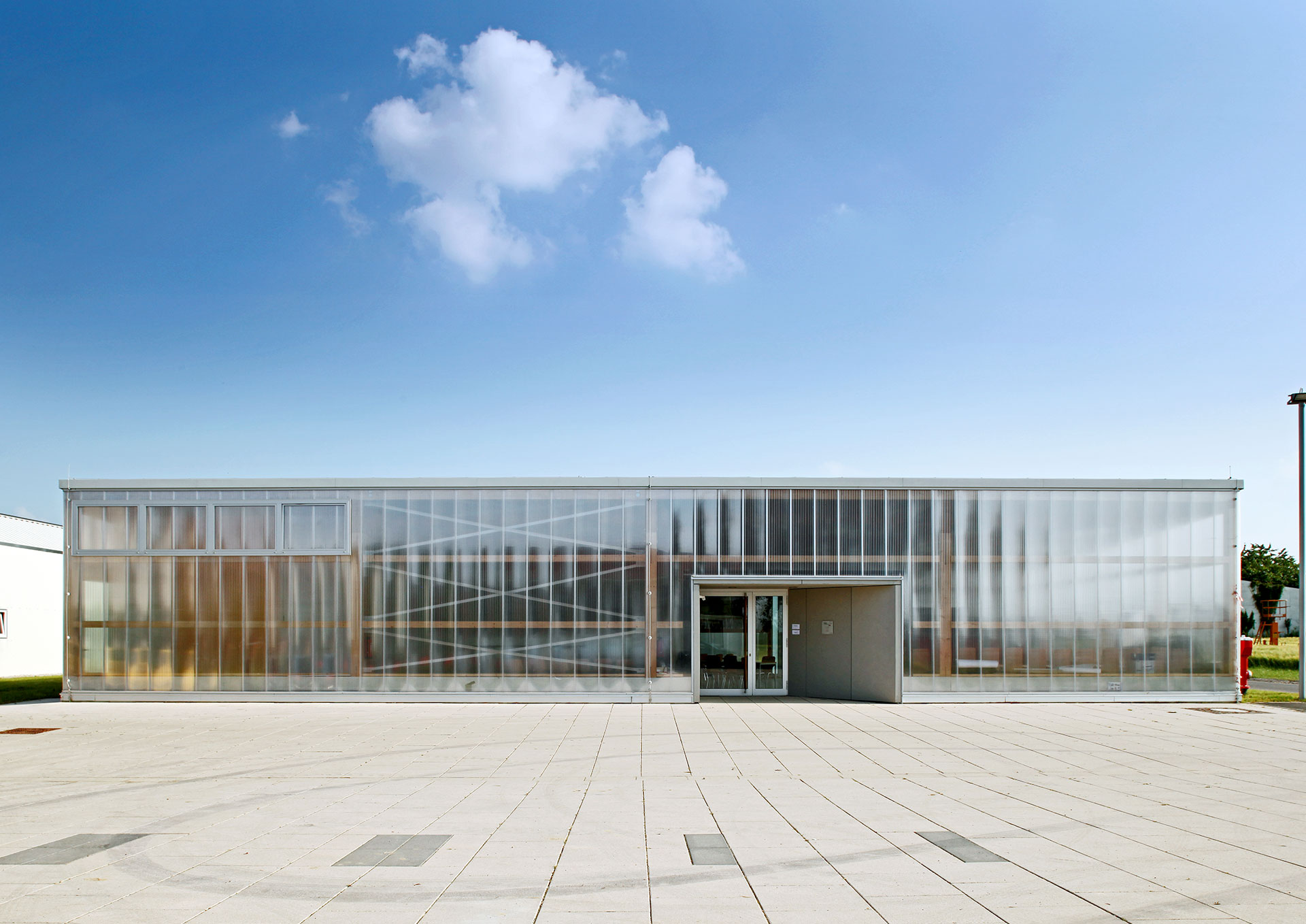 :agrohort, Forum und Holzhack-schnitzelanlage, Universität Bonn