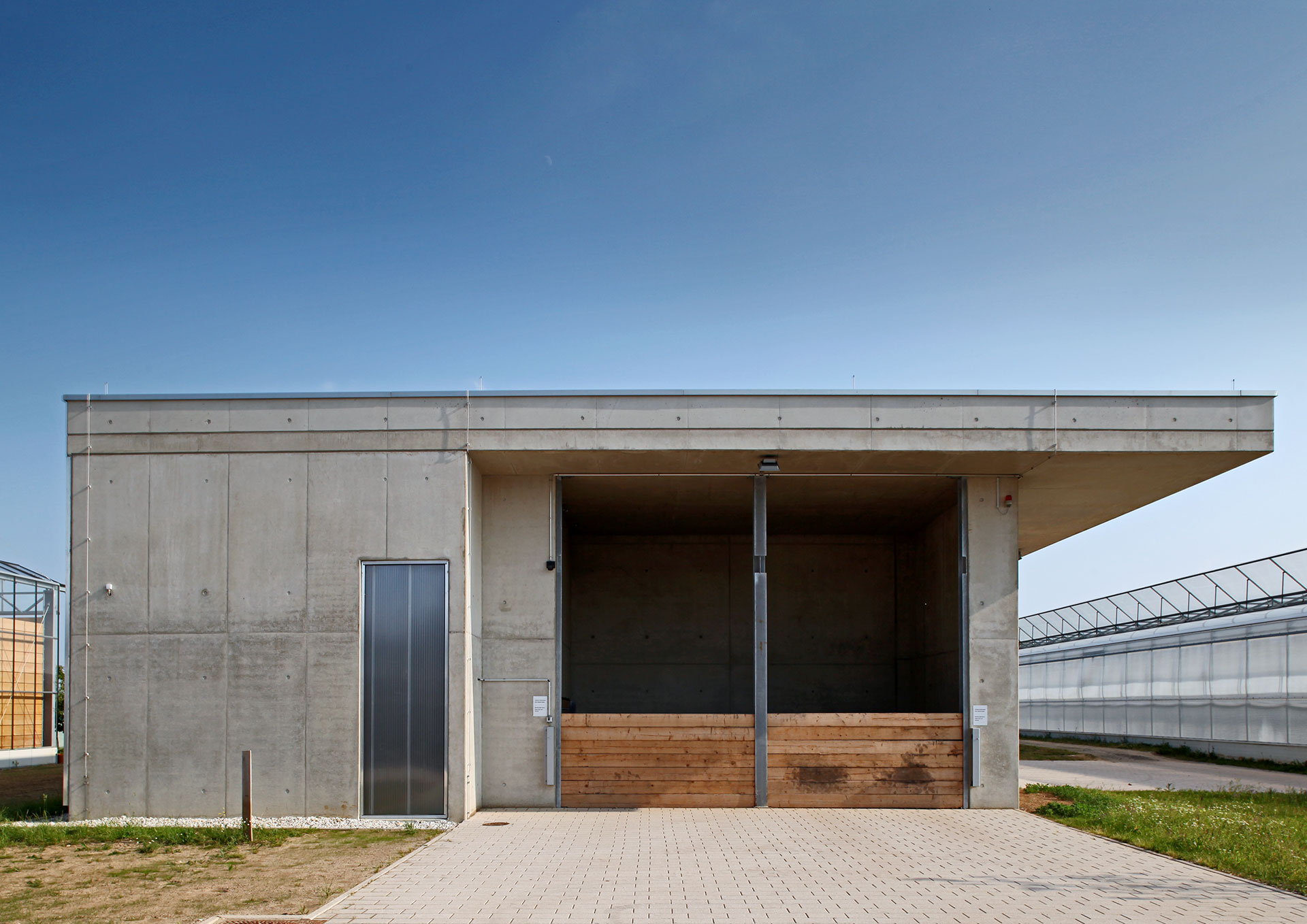 :agrohort, Forum und Holzhack-schnitzelanlage, Universität Bonn