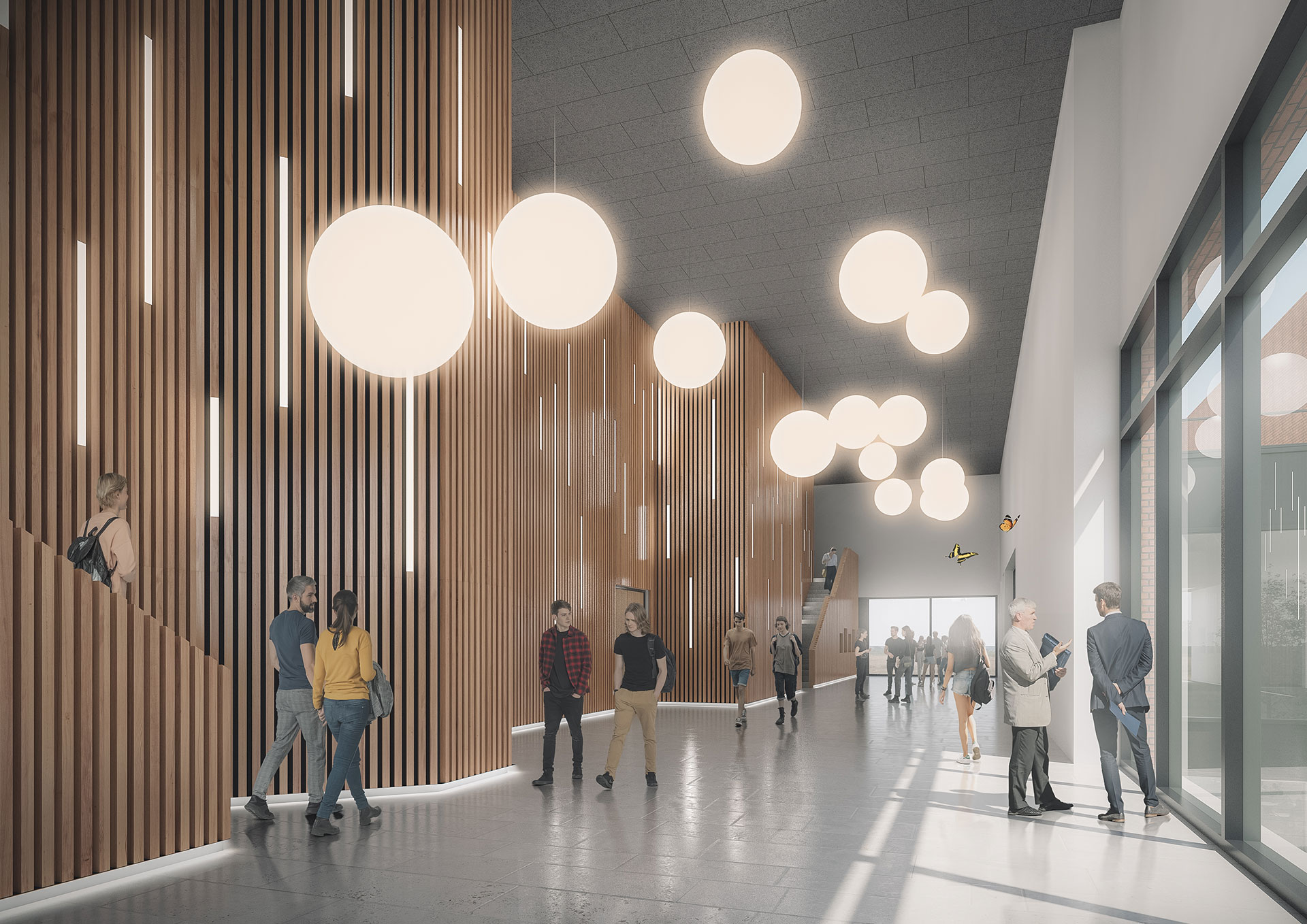 Bibliothek und Zentralgebäude der Tierärztlichen Fakultät