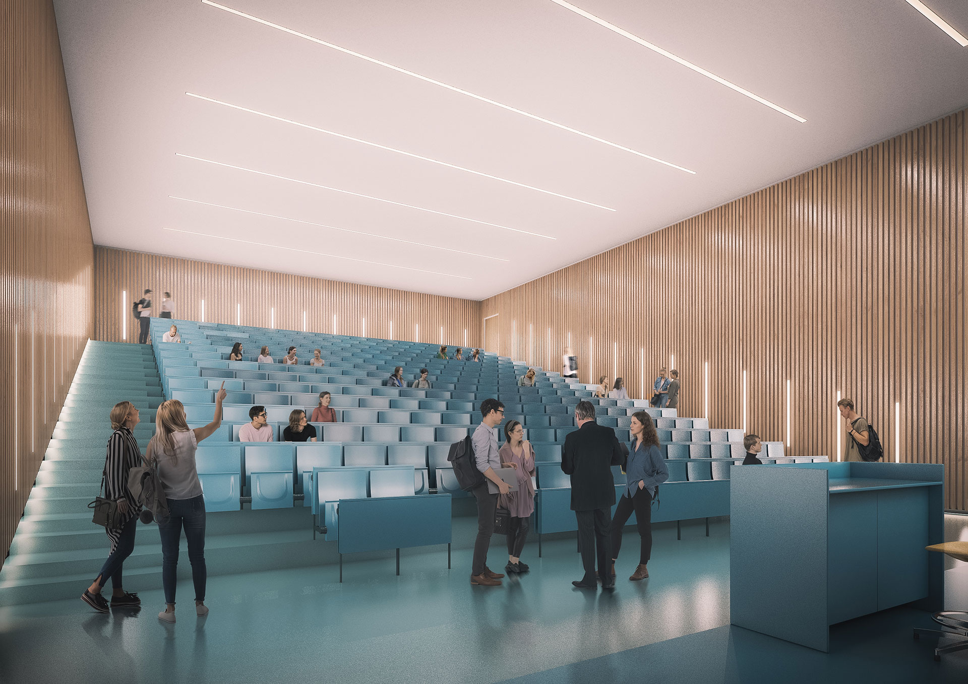 Bibliothek und Zentralgebäude der Tierärztlichen Fakultät