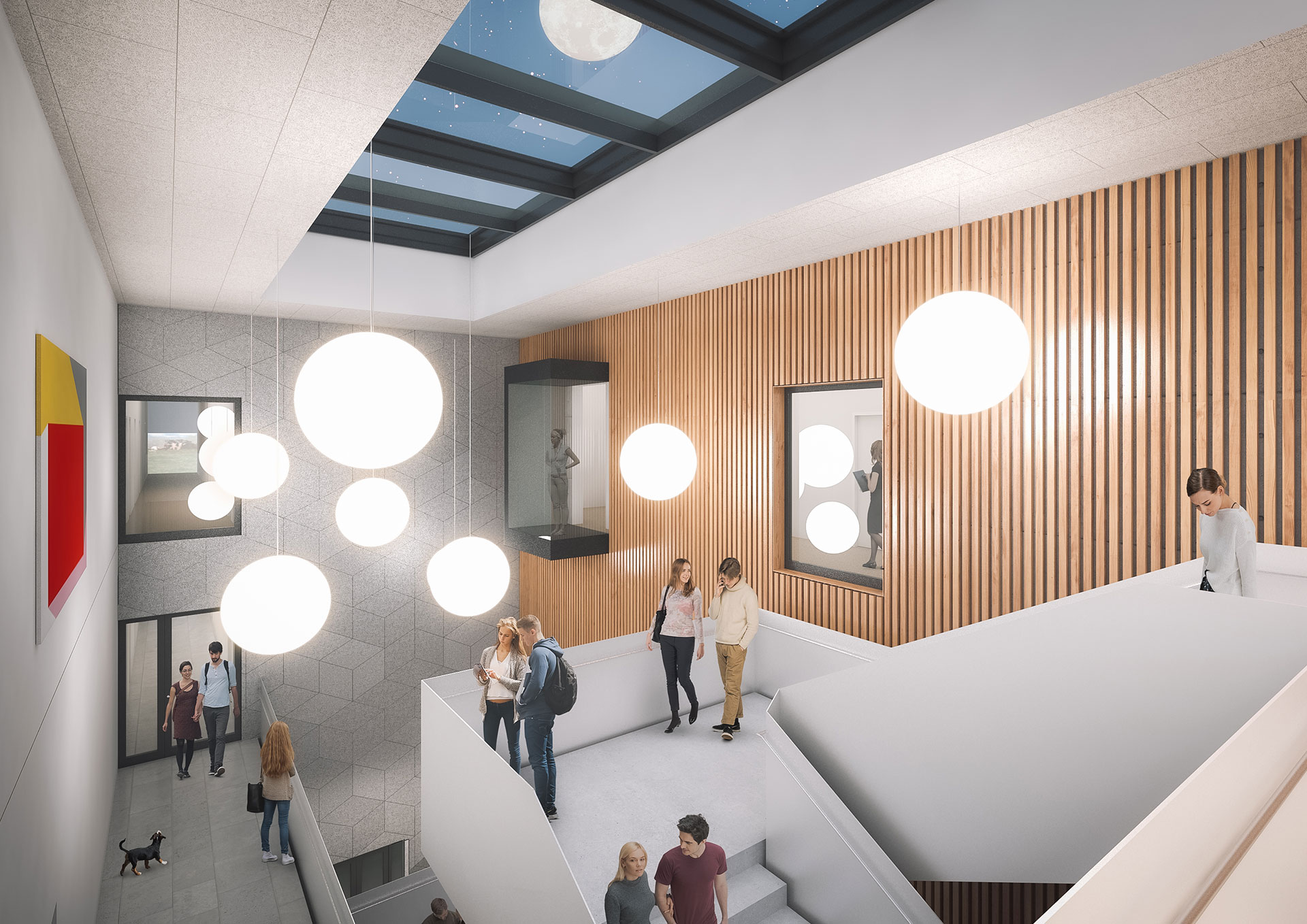 Bibliothek und Zentralgebäude der Tierärztlichen Fakultät