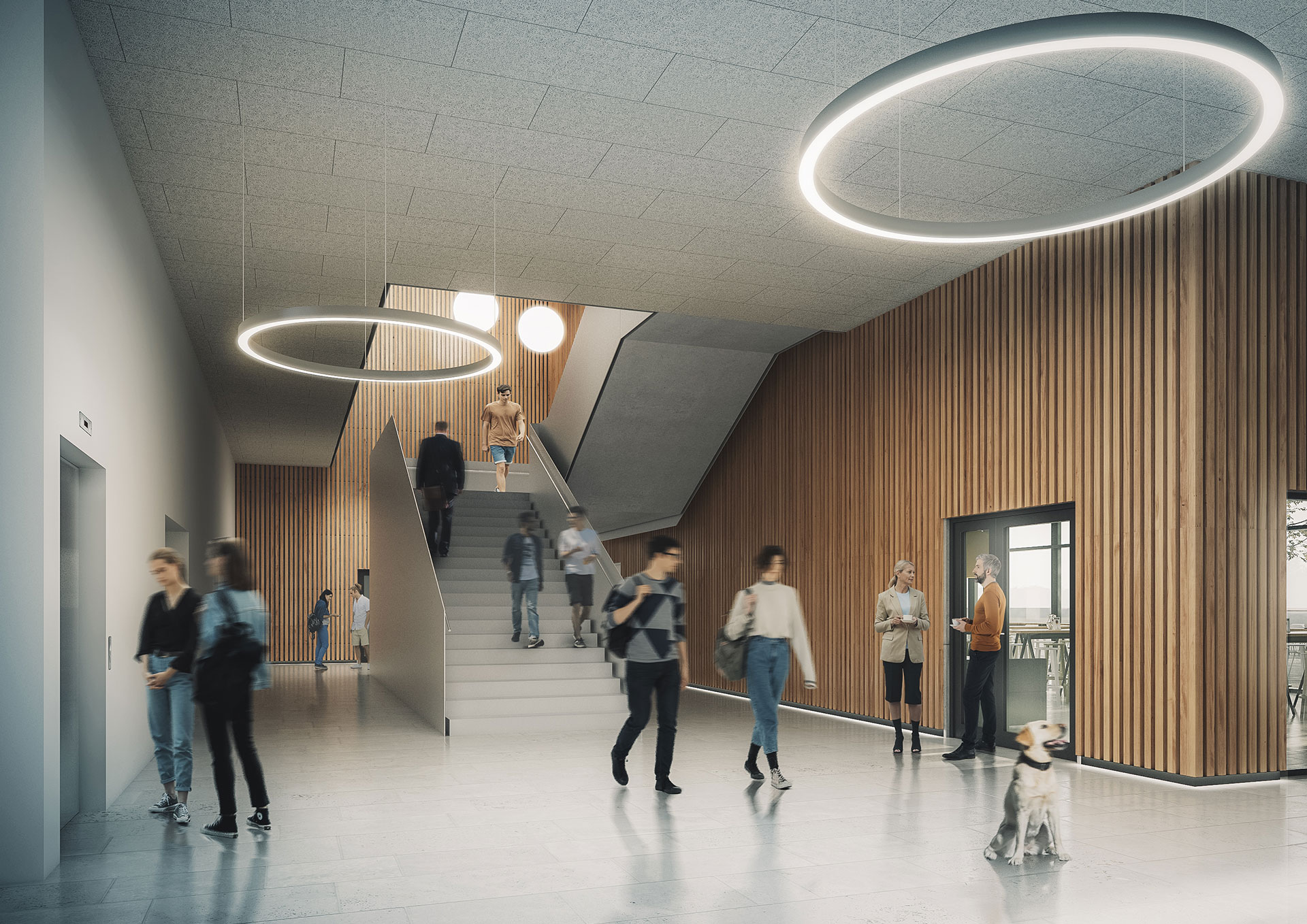 Bibliothek und Zentralgebäude der Tierärztlichen Fakultät